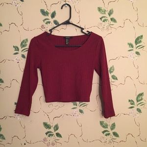 ❌DONATED❌Forever 21 Red Crop Top